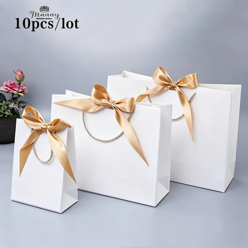 10 個ギフトバッグ紙箱リボン結婚式の好意ベビーシャワーバレ - Baby Clothing Clearance のレビューと価格