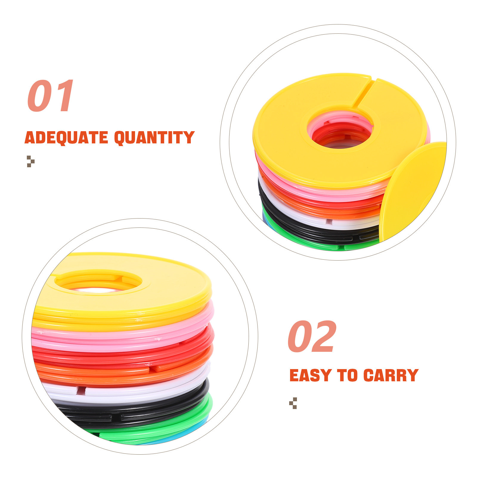 30 個ラウンドプラスチッククローゼットディバイダー衣類分類 - Baby Clothing Hanger Dividers のレビューと価格