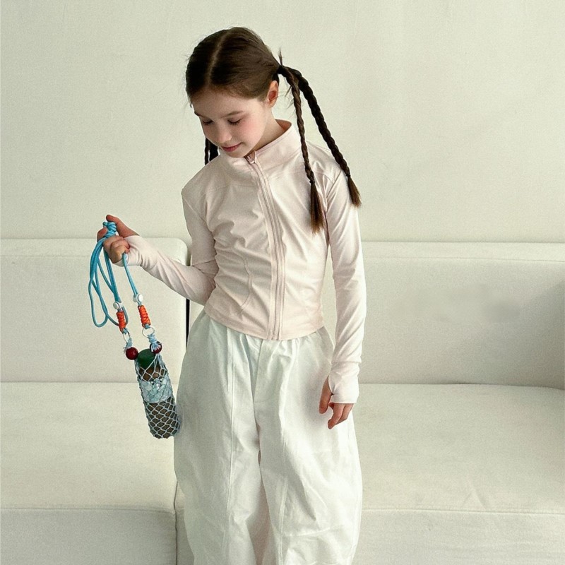 ファッションベビーガールヨガジャケット長袖キッズティーンズチ - Baby Yoga Clothing のレビューと価格