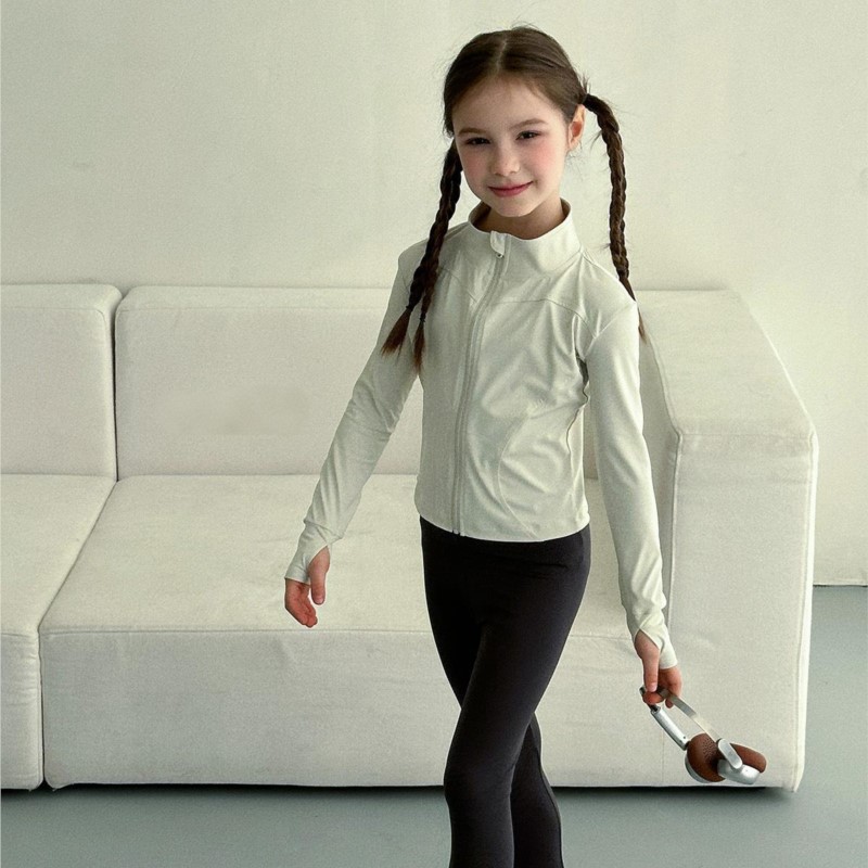ファッションベビーガールヨガジャケット長袖キッズティーンズチ - Baby Yoga Clothing のレビューと価格