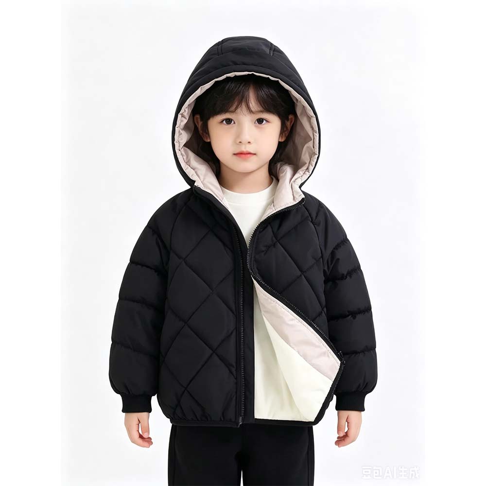 カジュアルベビーガールズ冬服キッズライトダウンコートフード付 - Baby Clothing Zipper のレビューと価格