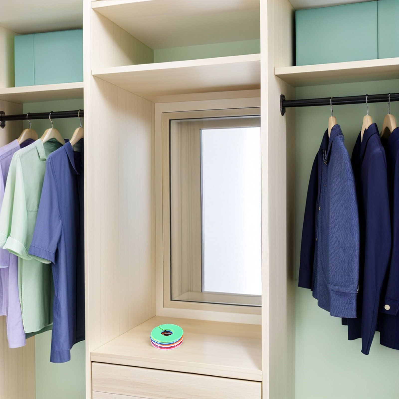 36個入り 衣類サイズリング プラスチック製クローゼットディ - Baby Clothing Hanger Dividers のレビューと価格
