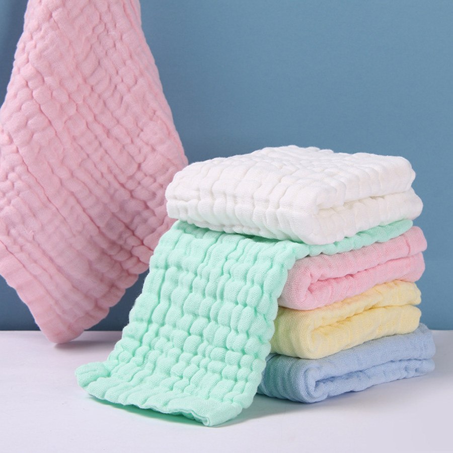 5 個ベビータオルモスリン 6 層綿ソフトベビーフェイスタオ - Baby Clothing Wash のレビューと価格