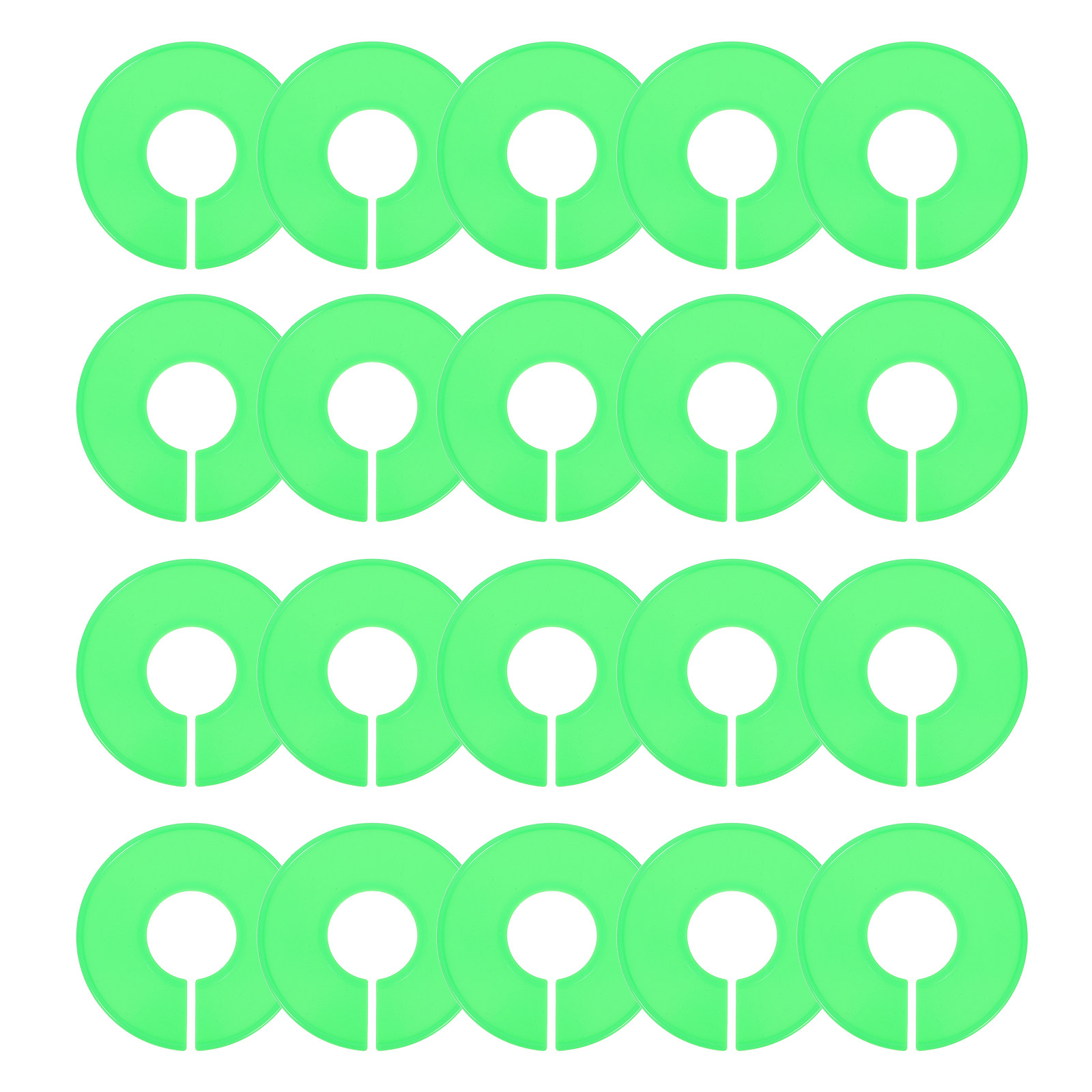 20 個グリーンラウンド衣類ディバイダープラスチック空白ハン - Baby Clothing Hanger Dividers のレビューと価格