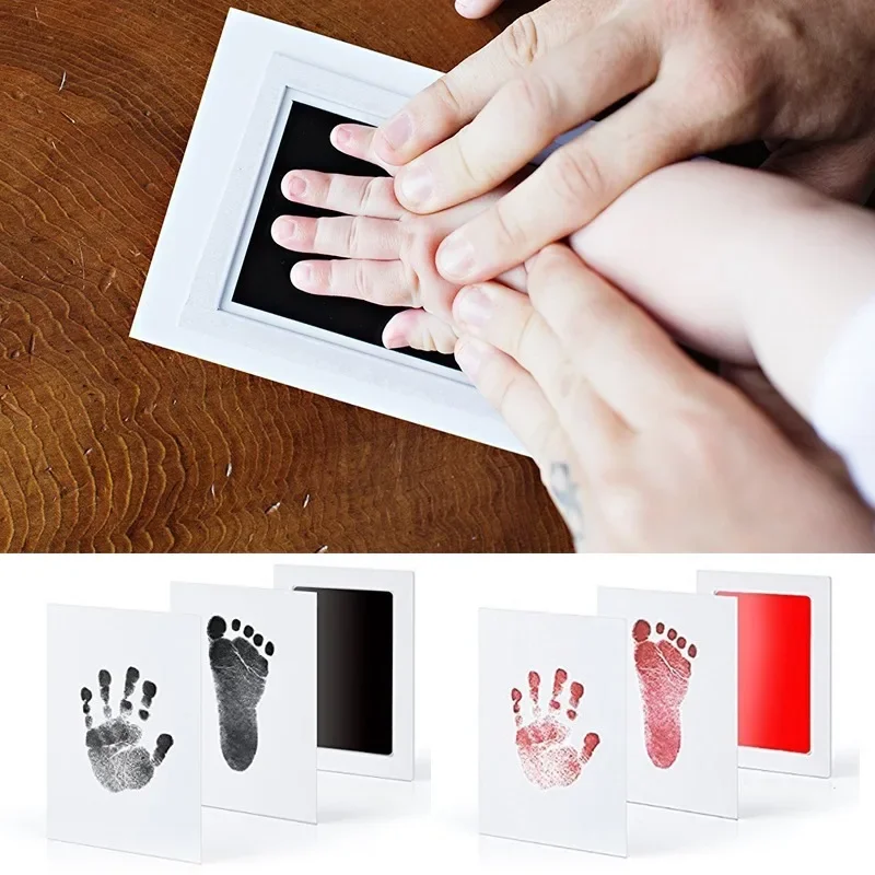 新生児 DIY 手と足跡キットインクパッドフォトフレーム手形 - Baby Clothing Wash のレビューと価格