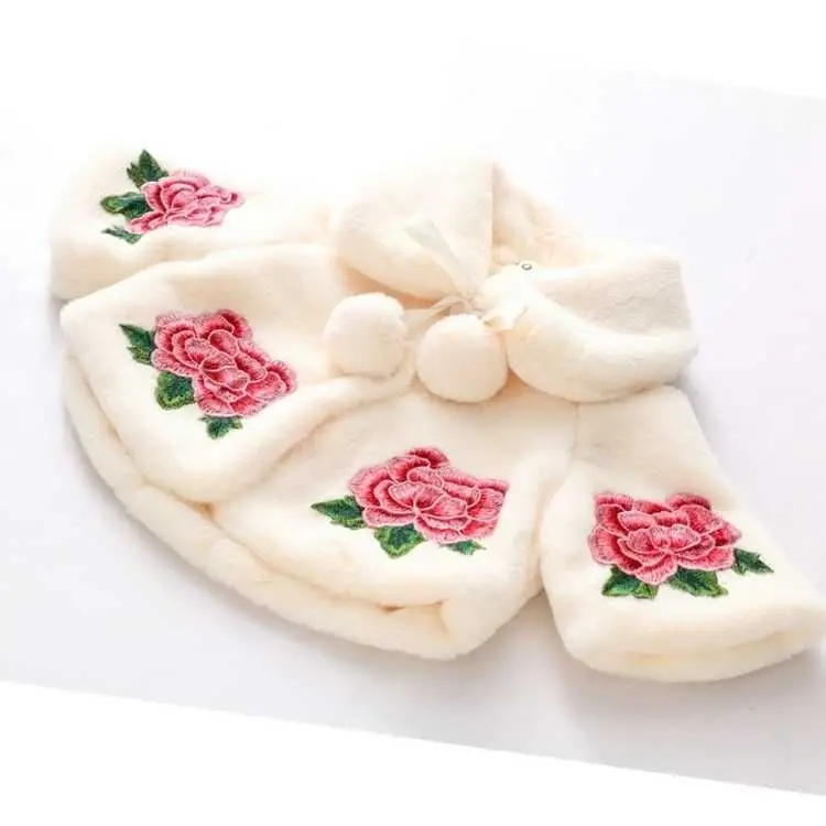 子供のための毛皮の模造ポンチョ,女の子のためのマント,幼児の - Baby Clothing Winter のレビューと価格