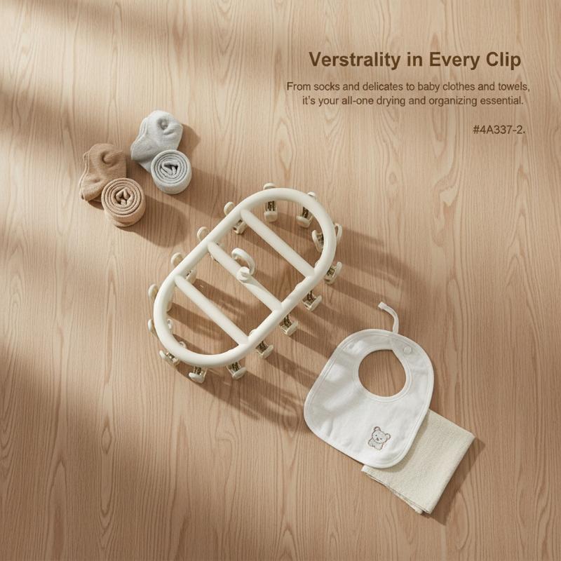 革新的な丸型ディスク乾燥ラック、多機能クリップ付き、ベビー服 - Baby Clothing Drying Rack のレビューと価格