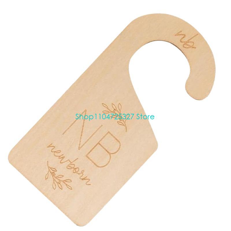 D8KF ベビーワードローブオーガナイザー 天然木衣類サイズ - Baby Clothing Hanger Dividers のレビューと価格