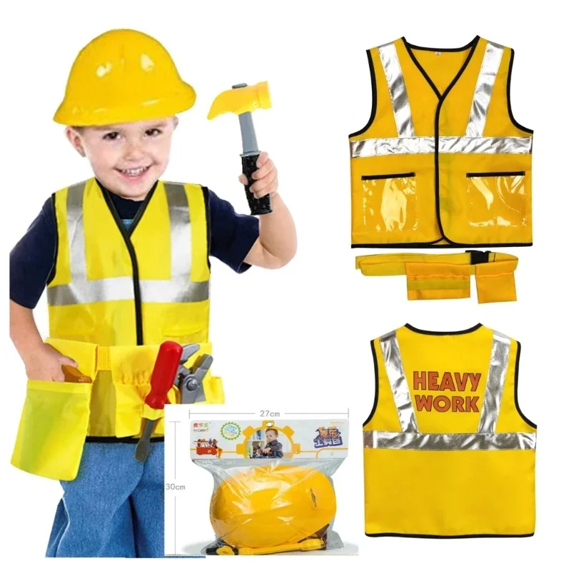 建設作業員のコスチューム、幼児用ドレスアップ服、建設業者風衣 - Toddler Legging Set のレビューと価格