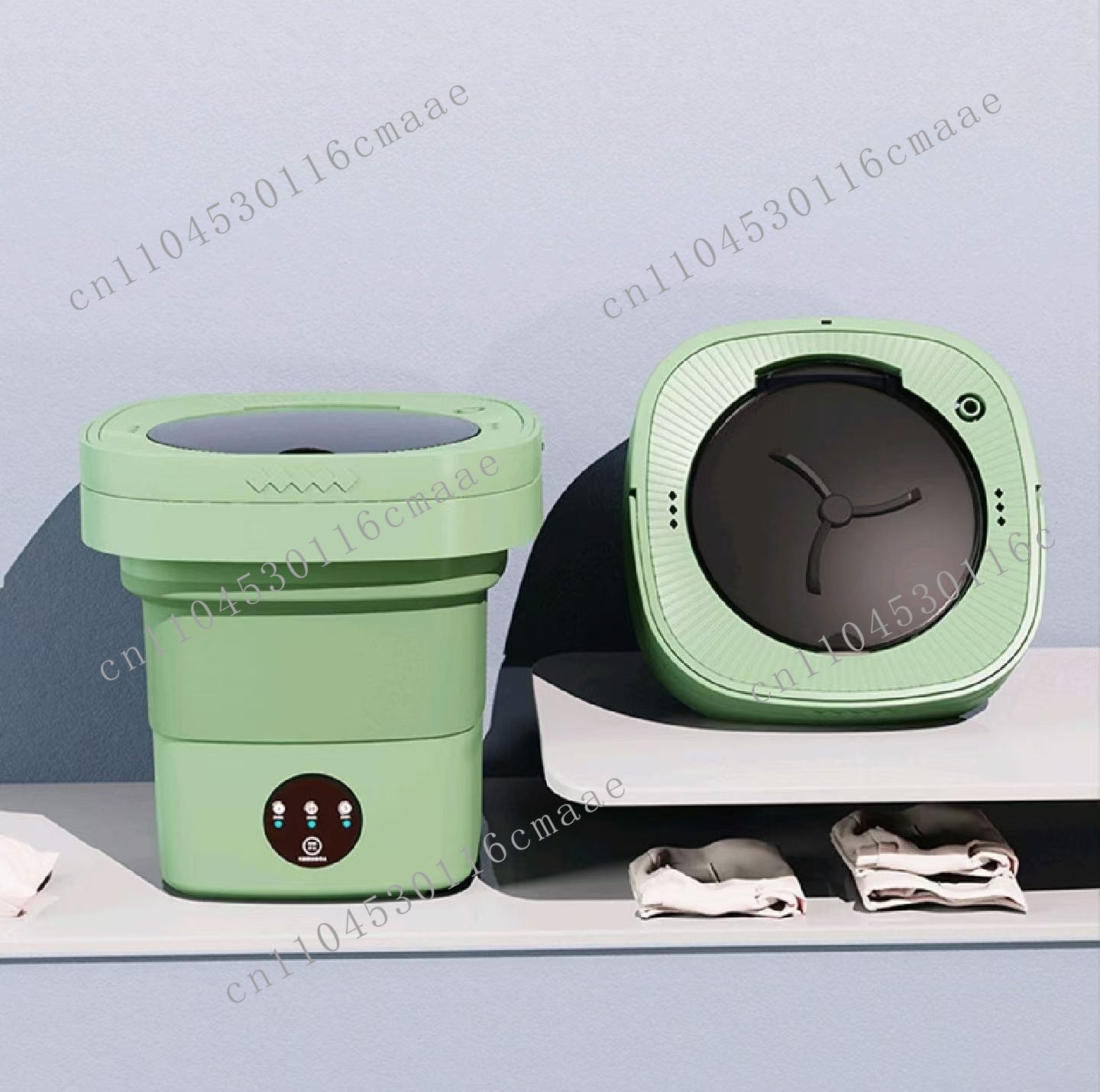 6L 8L ポータブル折りたたみ式省スペースブルー滅菌ベビー - Baby Clothing Wash のレビューと価格
