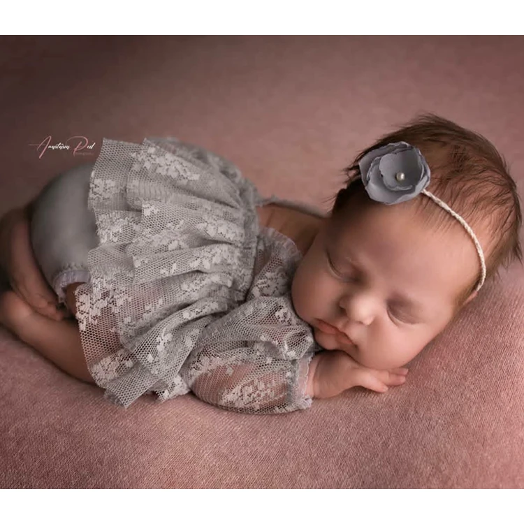 新生児の写真撮影の小道具女の赤ちゃんのレースの衣装ボディスー - Baby Clothing Next のレビューと価格