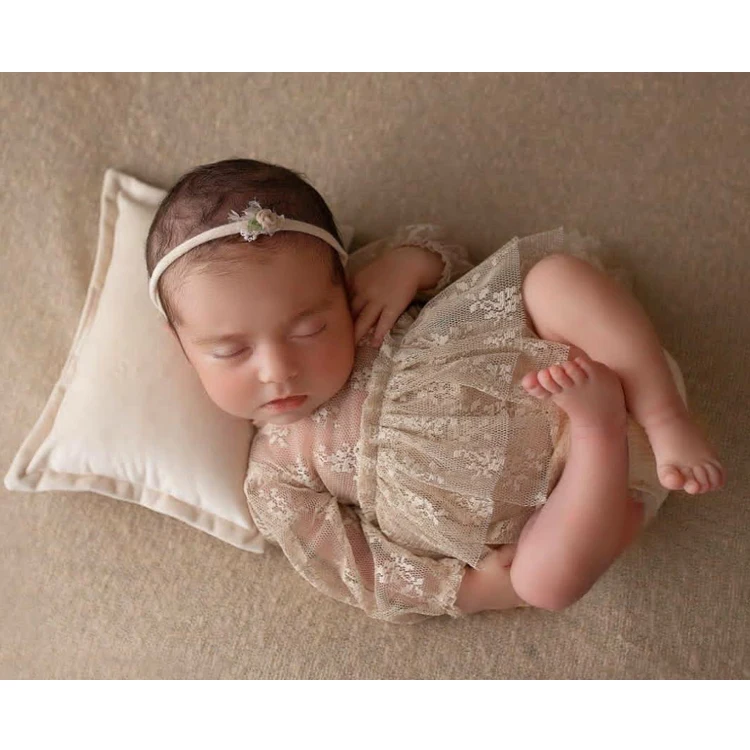 新生児の写真撮影の小道具女の赤ちゃんのレースの衣装ボディスー - Baby Clothing Next のレビューと価格