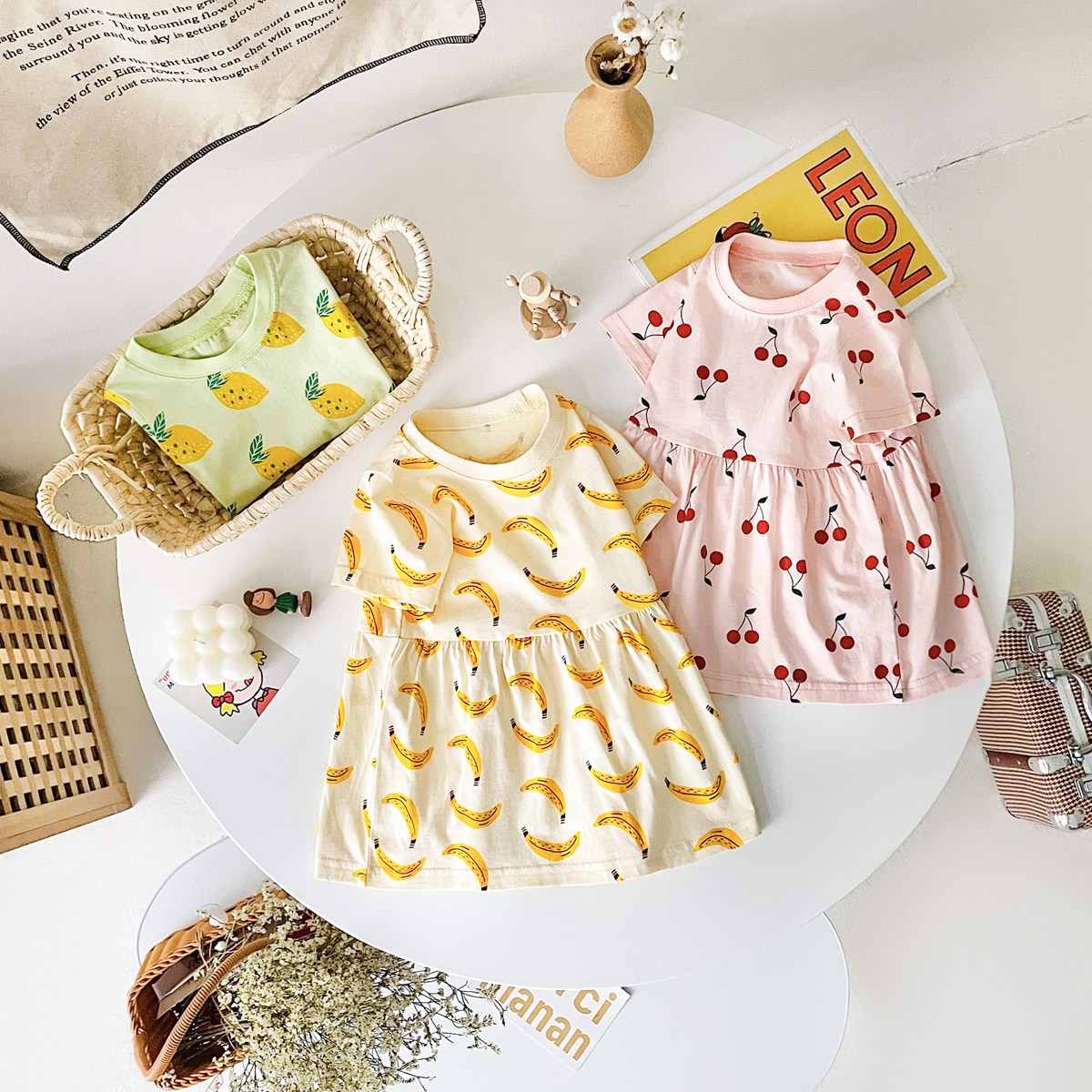 Sanlutoz サマーフルーツホリデーベビードレスキッズガ - Baby Clothing Knitting Patterns のレビューと価格