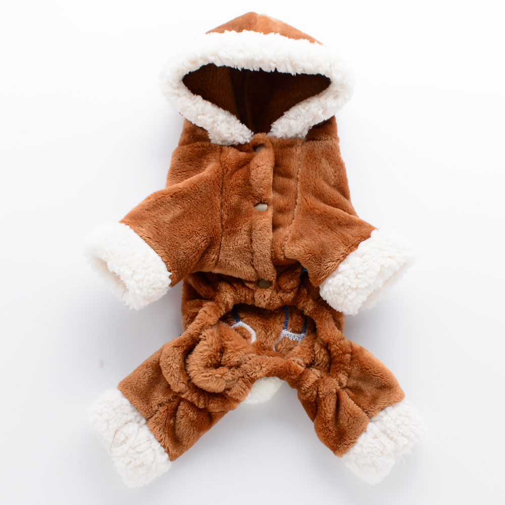 新しい面白い犬の衣装かわいいクマ恐竜ソフト冬暖かいペットコー - Baby Clothing Winter のレビューと価格